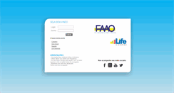 Desktop Screenshot of faao.lifeeducacional.com.br
