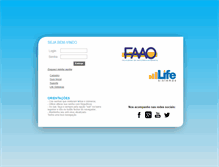 Tablet Screenshot of faao.lifeeducacional.com.br